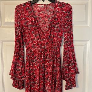 BILLABONG MULTICOLORED MINI DRESS